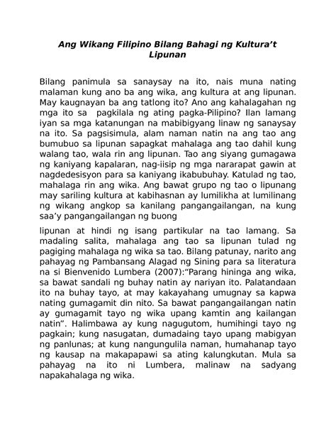 ano ang prc at tungkulin nito|Wikang Filipino, sangkap sa pagpapakilala ng kultura.